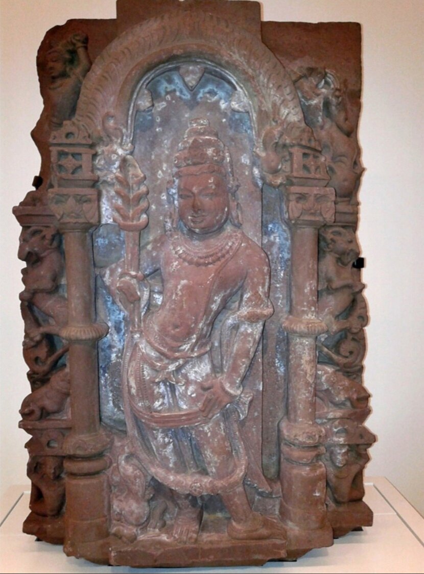 Варуна. Рельеф. Центральная Индия. 9 век. Национальная галерея Виктории