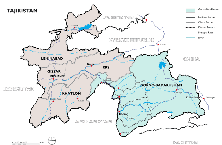 Памир таджикистан карта