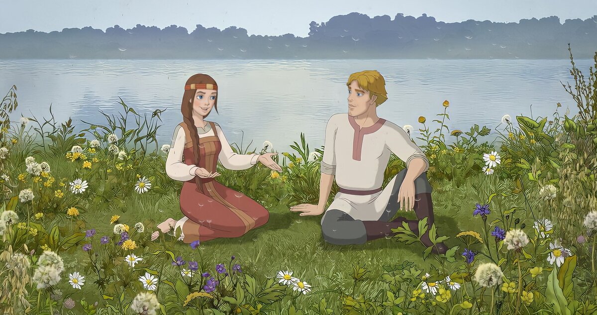 Кадр из мультипликационного фильма «Сказ о Петре и Февронии», 2017 год, режиссер Юрий Рязанов, Юрий Кулаков