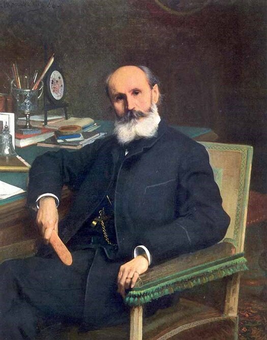 Павел Ковалевский (1823-1907) на портрете работы Ивана Крамского в 1886 году.
