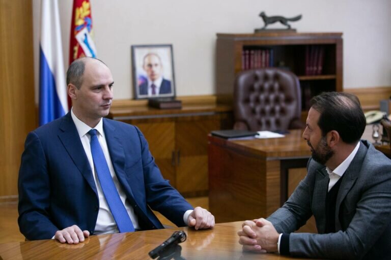    Денис Паслер обсудил с новым собственником СГЦ «Вишневский» планы развития предприятия Андрей Севостьянов