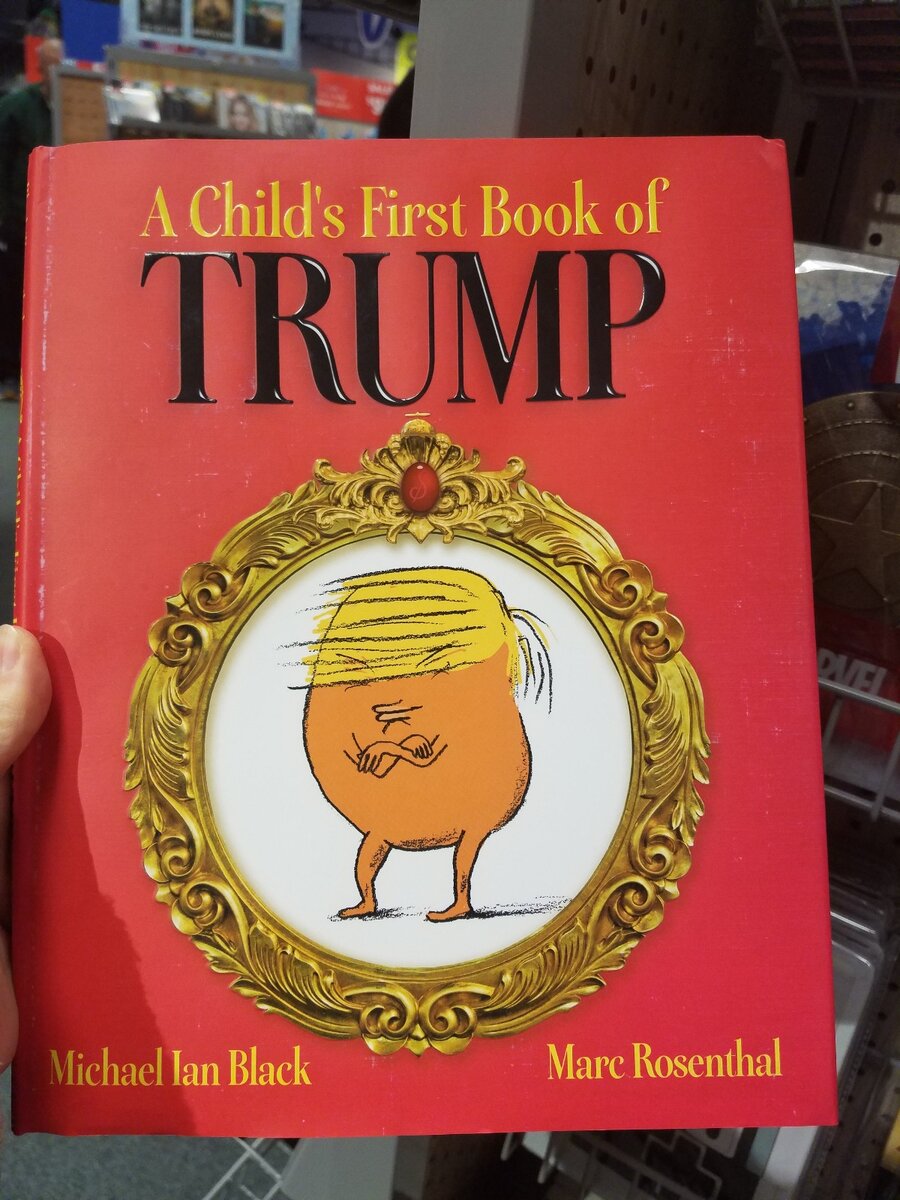 Детская книга, в которой рассказывается, что это за зверек такой - Американский Трамп. Бестселлер между прочим.