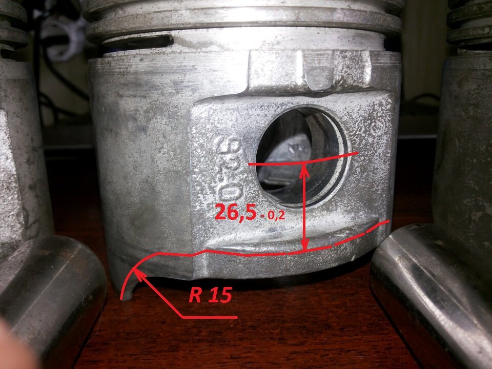 Диаметр поршня газ 53