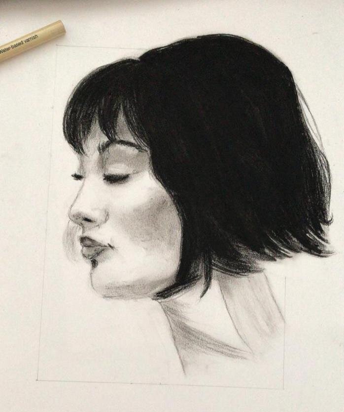 Уголь, бумага. 2020г