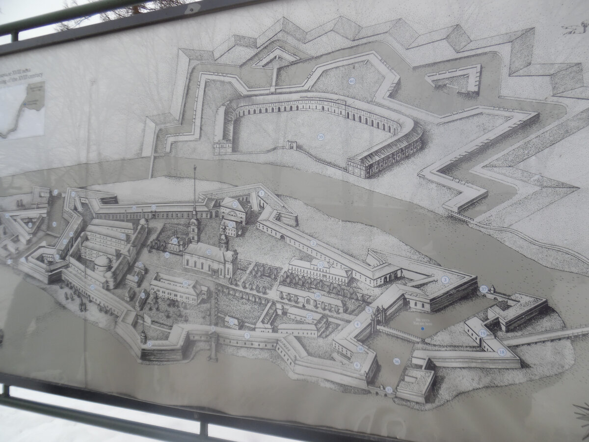 План Петропавловской крепости 1703