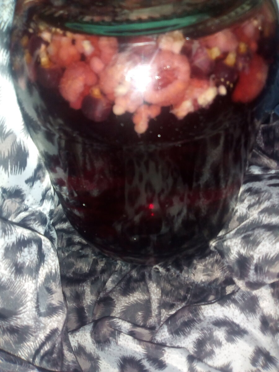 Компот малина+смородина