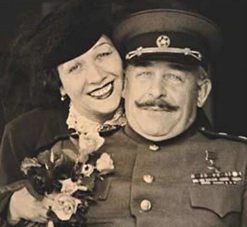 Л. Русланова и ее второй муж - генерал В. Крюков