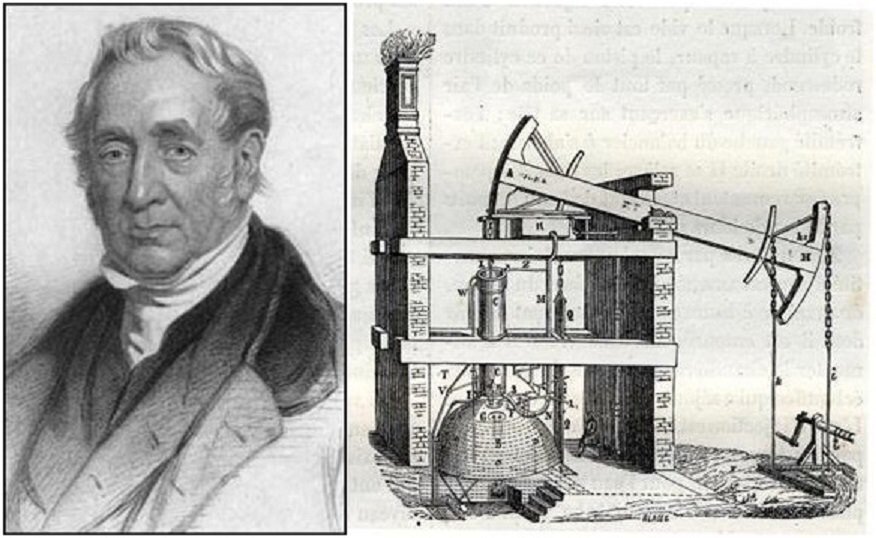 Кузнец Томас Ньюкомен и его паровая машина - та самая, которая дала толчок Уатту к разработке его двигателя