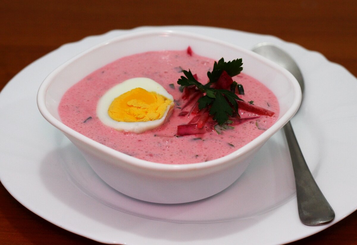 Легкий и освежающий Литовский борщ