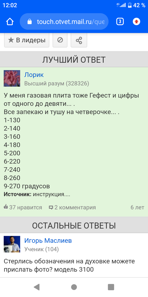 Скрин с сайта Mail.ru