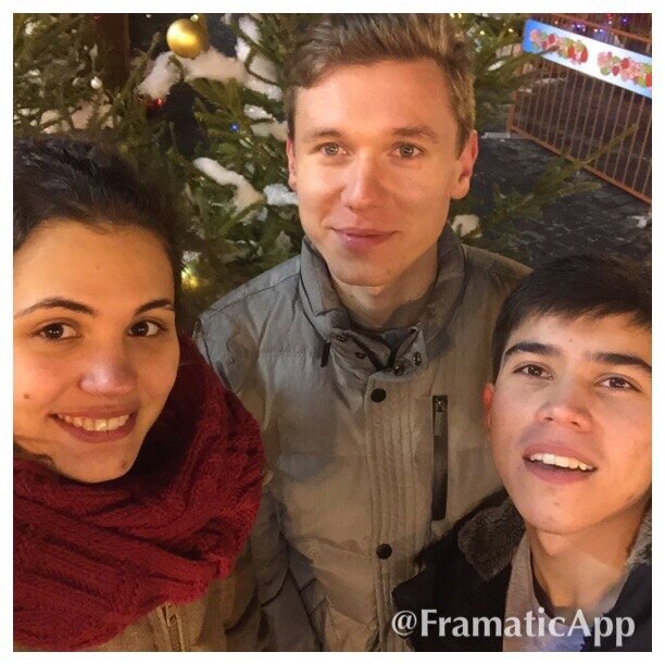 С друзьями зимой в Москве. Фото автора. 