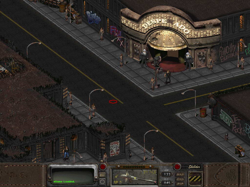 Игровой процесс Fallout 2, скрин с сайта gamedeus.ru