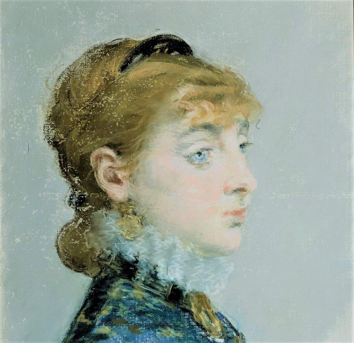 «Портрет Вальтесс де Ла Бинь», фрагмент. Эдуард Мане, 1879 год. Коллекция музея Метрополитен, Нью-Йорк