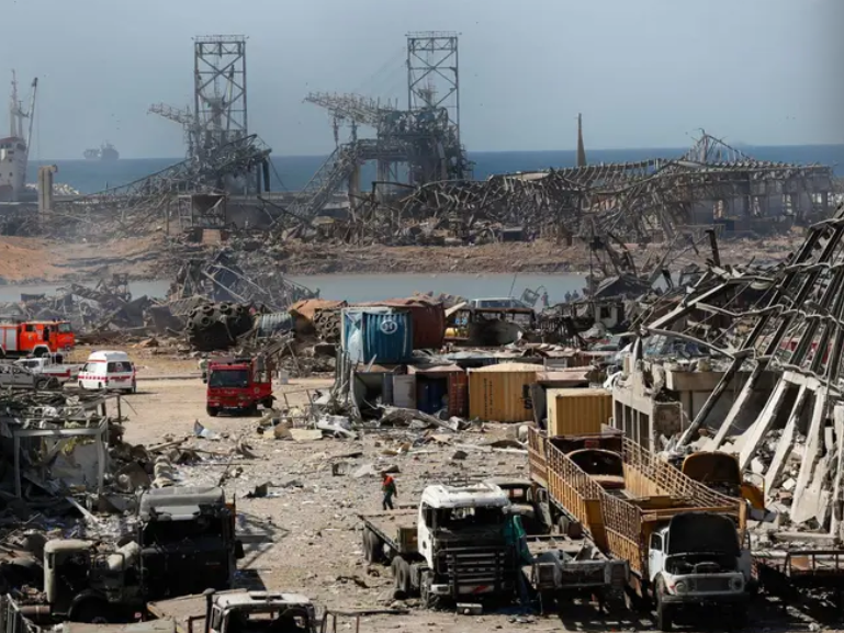 Участок порта Бейрута