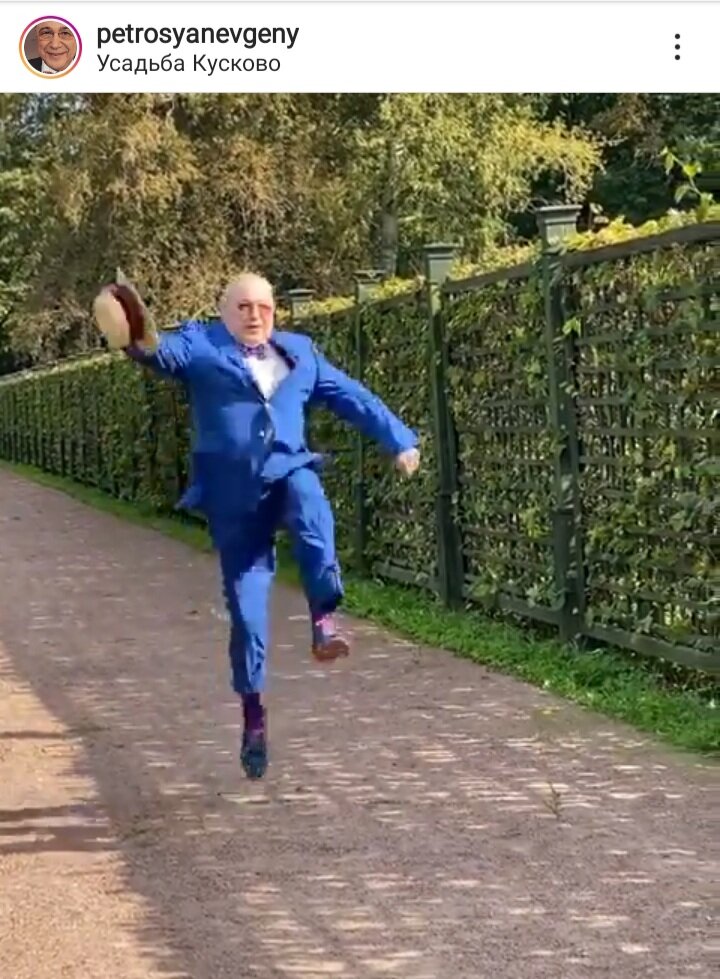 Скриншот из видео фотосессии на официальной странице Евгения Петросяна: instagram.com/petrosyanevgeny