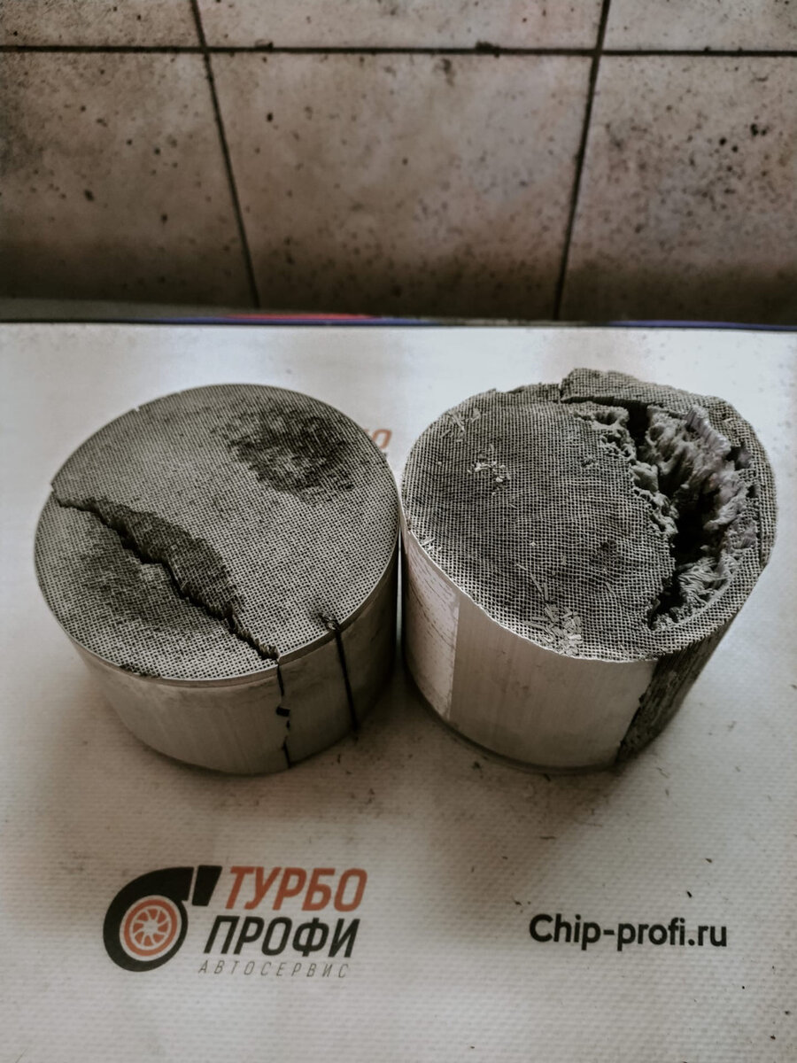 Удаление разрушенного катализатора
