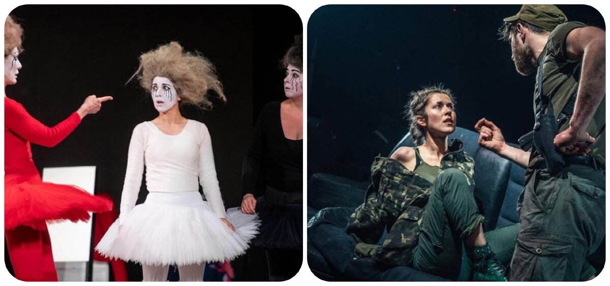 на сцене театра