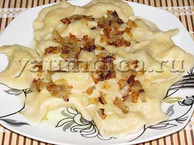 Домашние вареники с картошкой и грибами, рецепты с фото