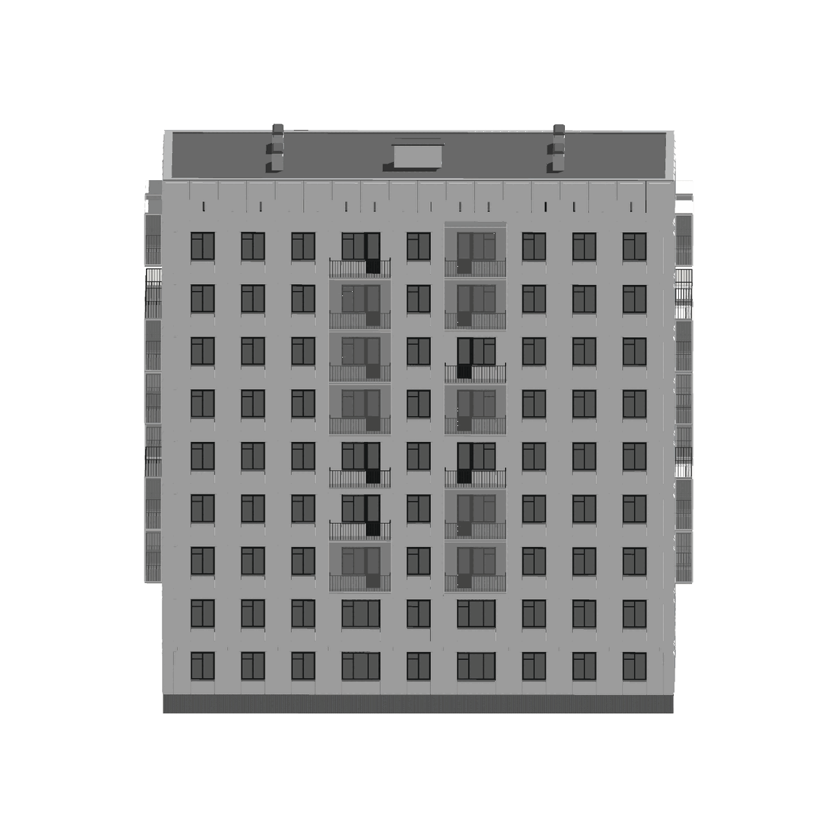П-18/9 после санации по версии нашего проекта. С сохранением расшивки блоков и архитектоникой.