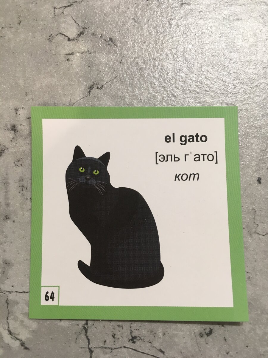25.01.2021. В наборе карточек есть раздел, который посвящен животным. В качестве рисунка использован черный кот.