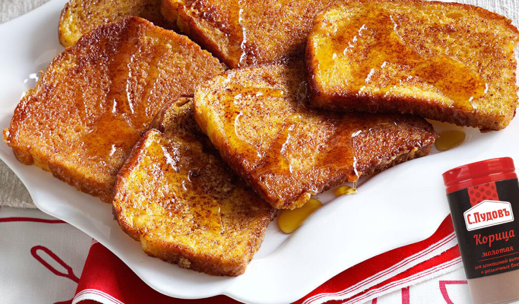 Для канала С.Пудовъ: Рецепт Французских апельсиновых тостов с медом и корицей