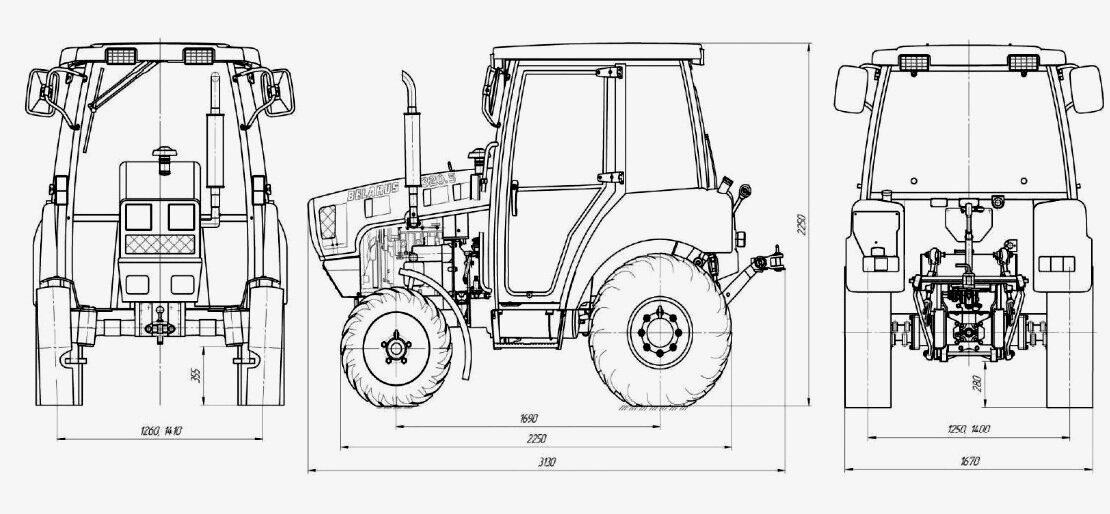 Размеры мтз. Трактор Беларус 320 габариты. Габариты трактора МТЗ 320.4. Ширина трактора МТЗ 320. МТЗ 320 высота трактора.