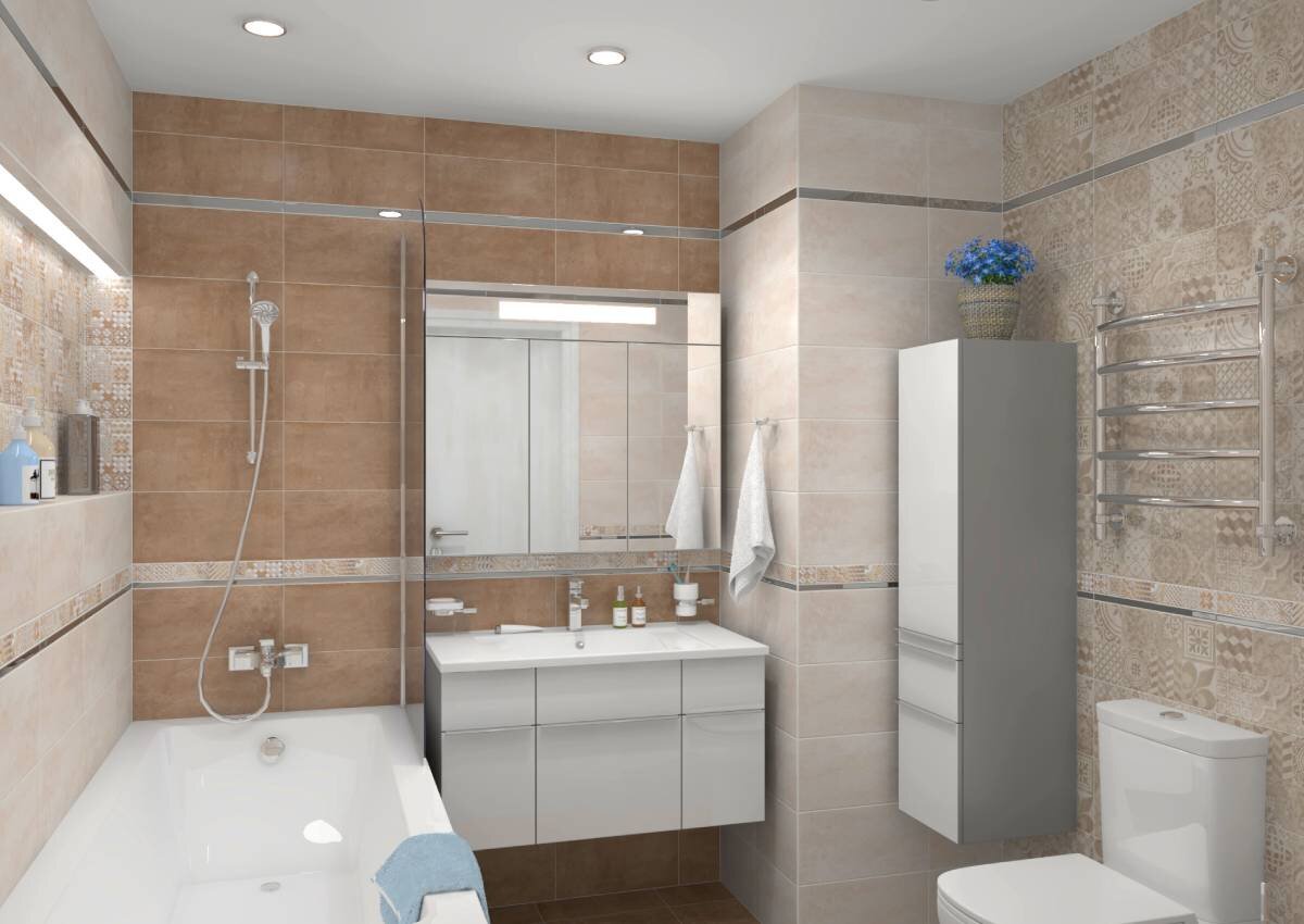 Коллекция Bastion беж. Бордюры: металл и керамика. Источник фото https://laparet.ru/