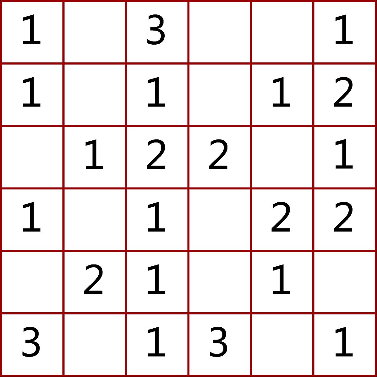 Найдите квадрат с суммой чисел 10.