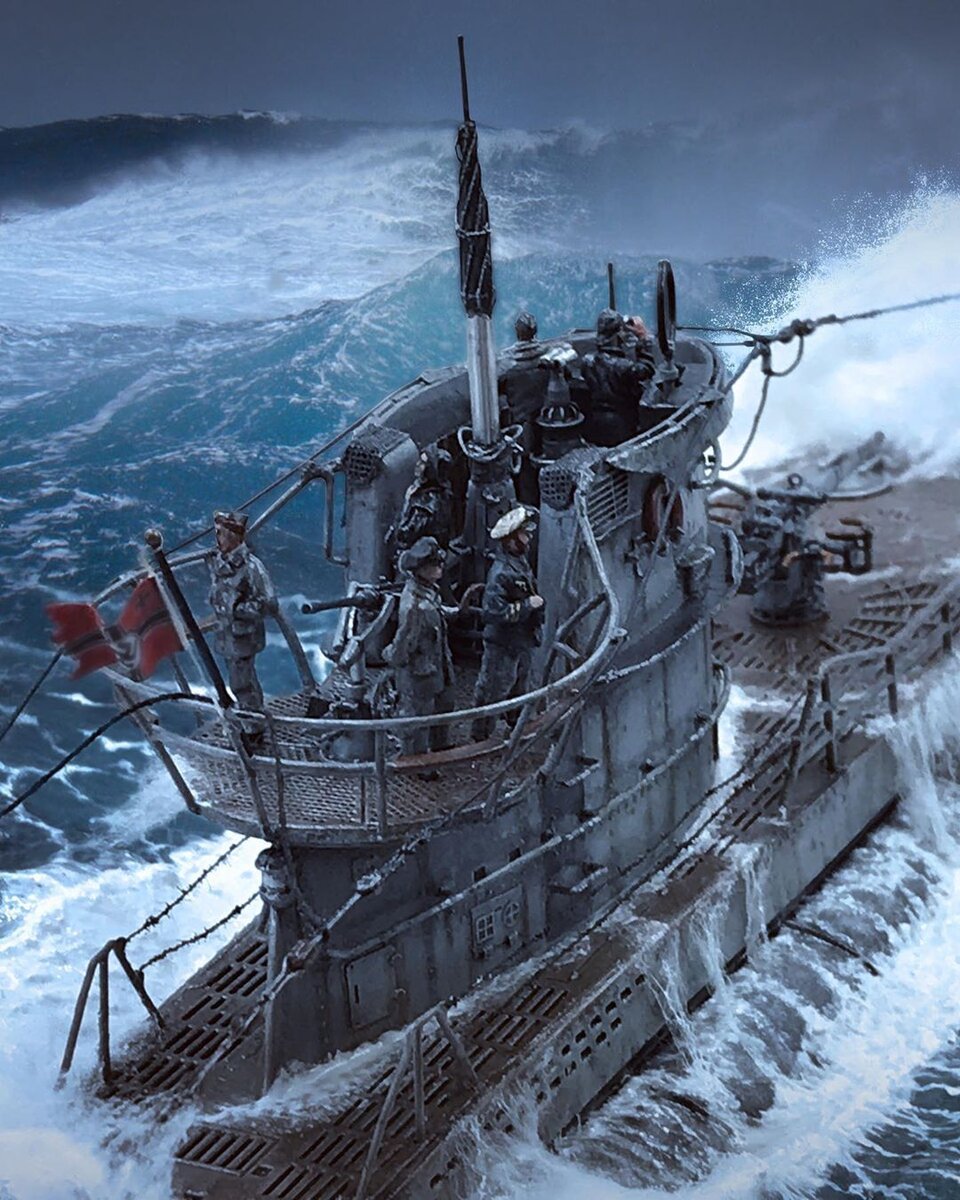 Прекрасный образец диорамы, показывающий трудности дальних переходов.