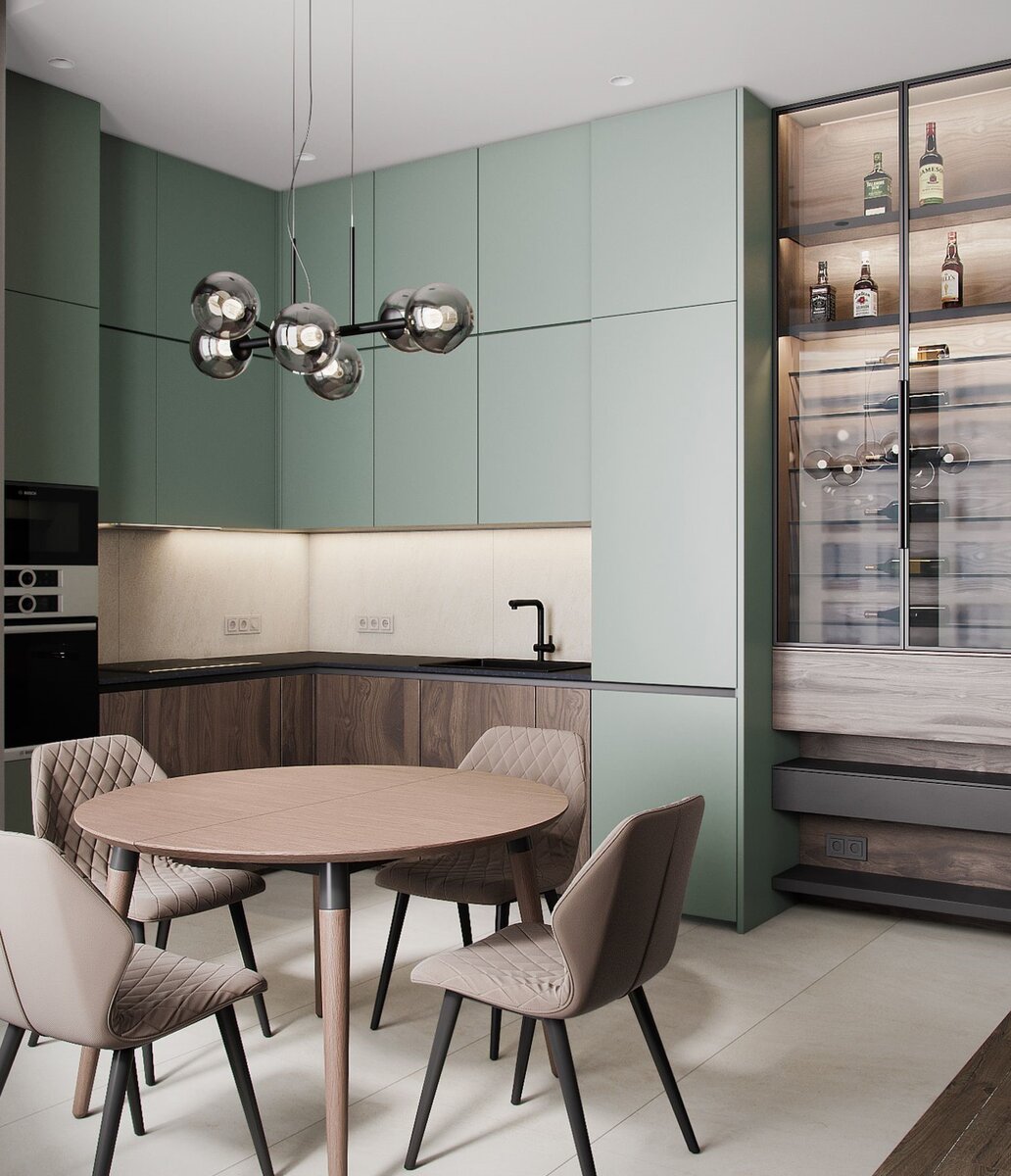 Столовая зона на кухне