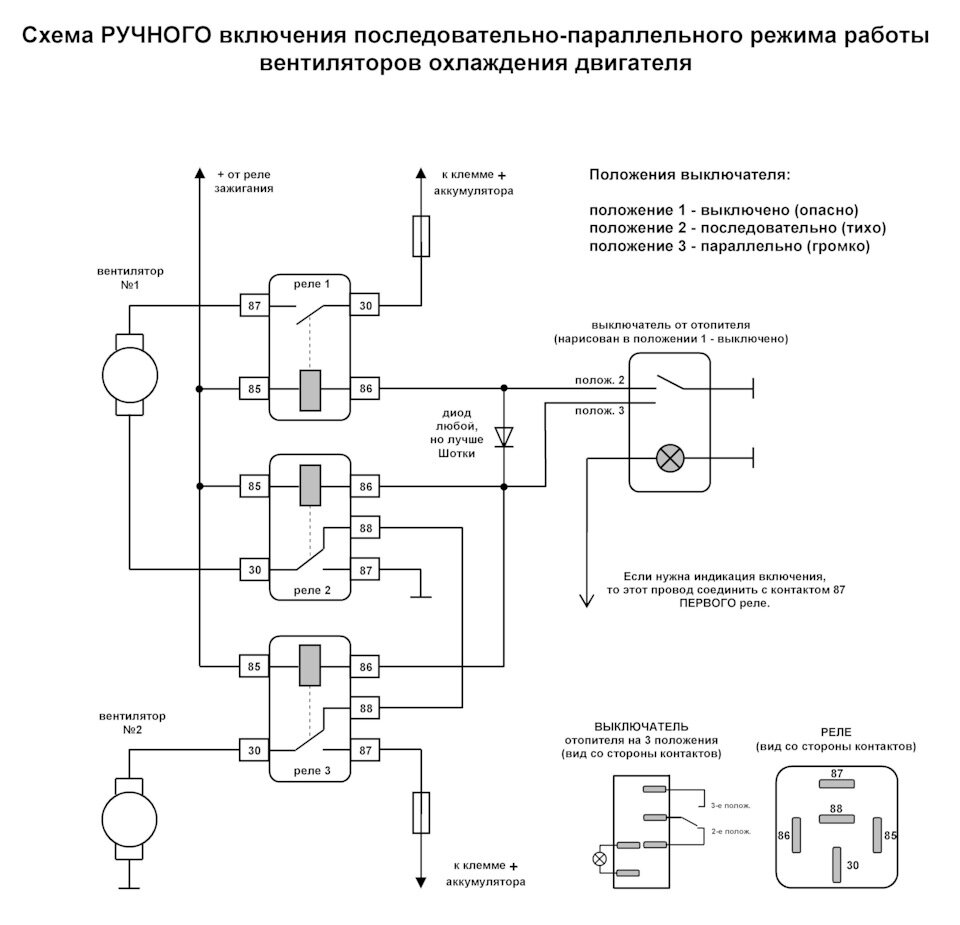 Схеме реле вентиляторов нива. Схема подключения вентилятора на Ниве 213. Схема последовательного включения вентиляторов Нива Урбан. Схема подключения вентиляторов Нива. Схема включения вентиляторов амулет.