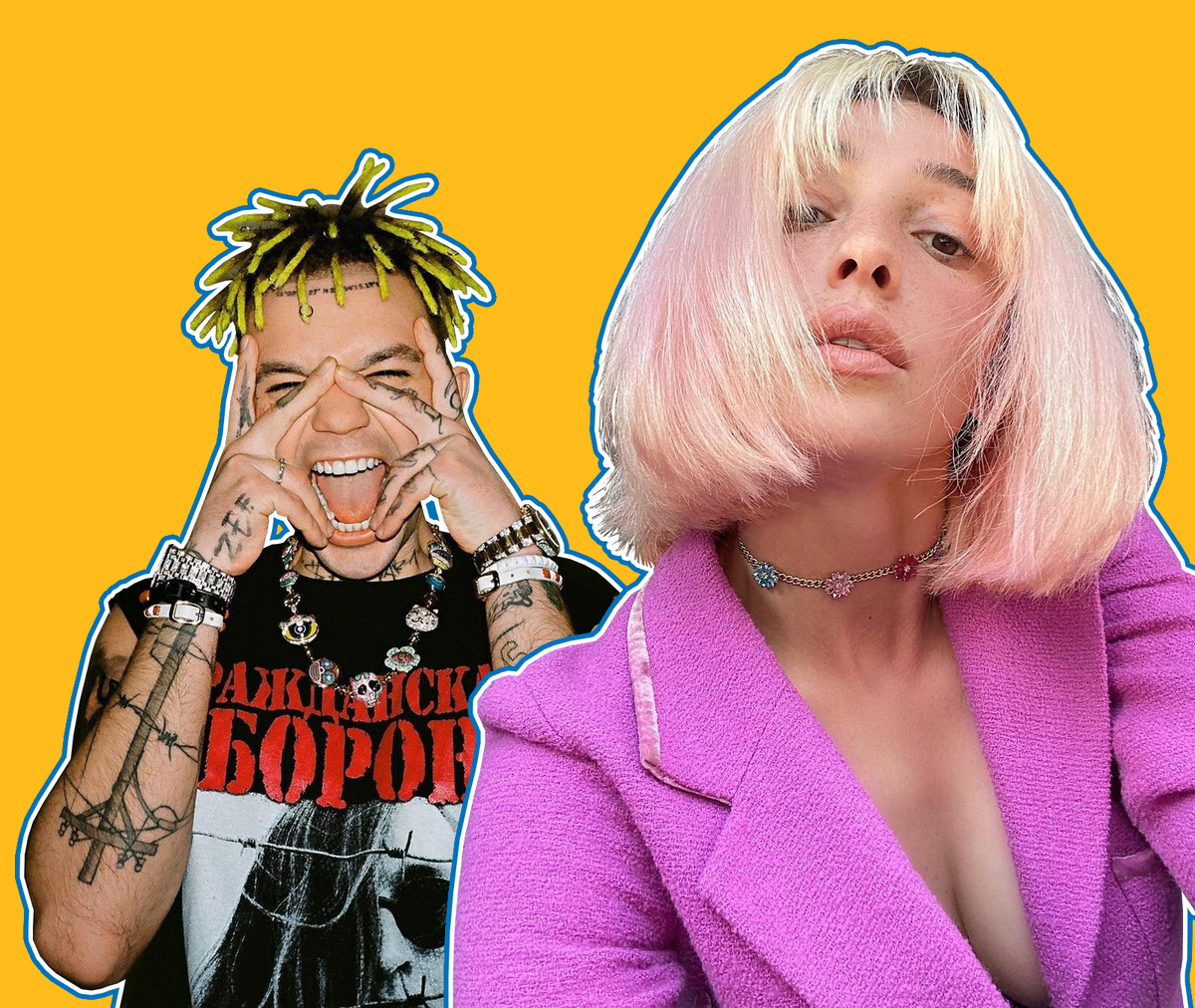 Элджей и Настя Ивлеева. Фото: instagram.com/sayonaraboy/, instagram.com/nastyaivleeva/