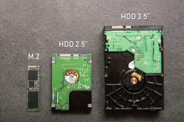 Размеры SSD и HDD