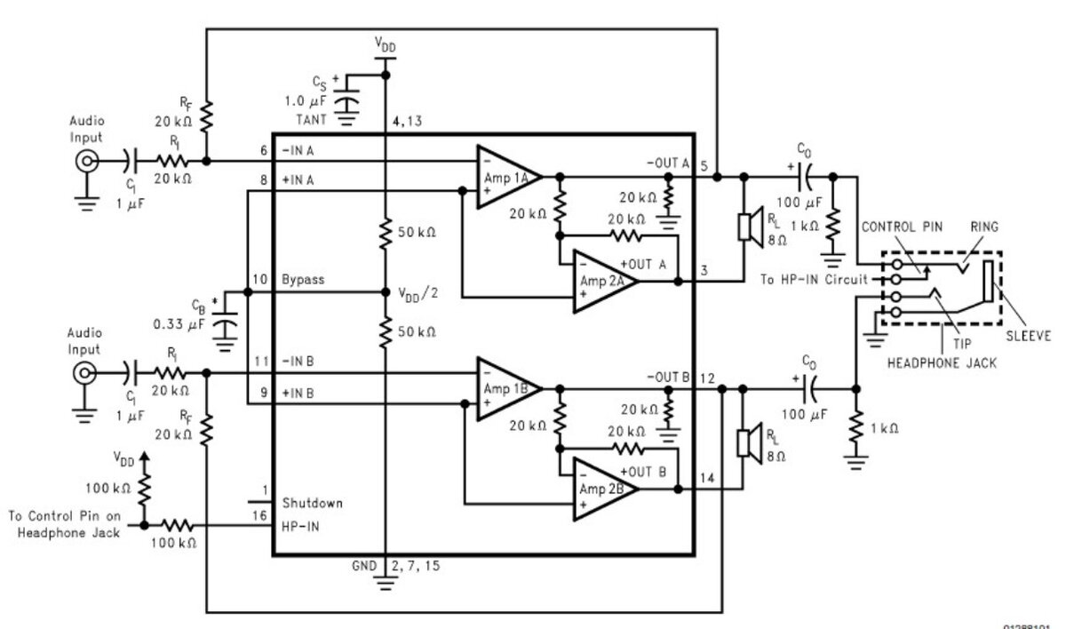 Lm4863d усилитель схема