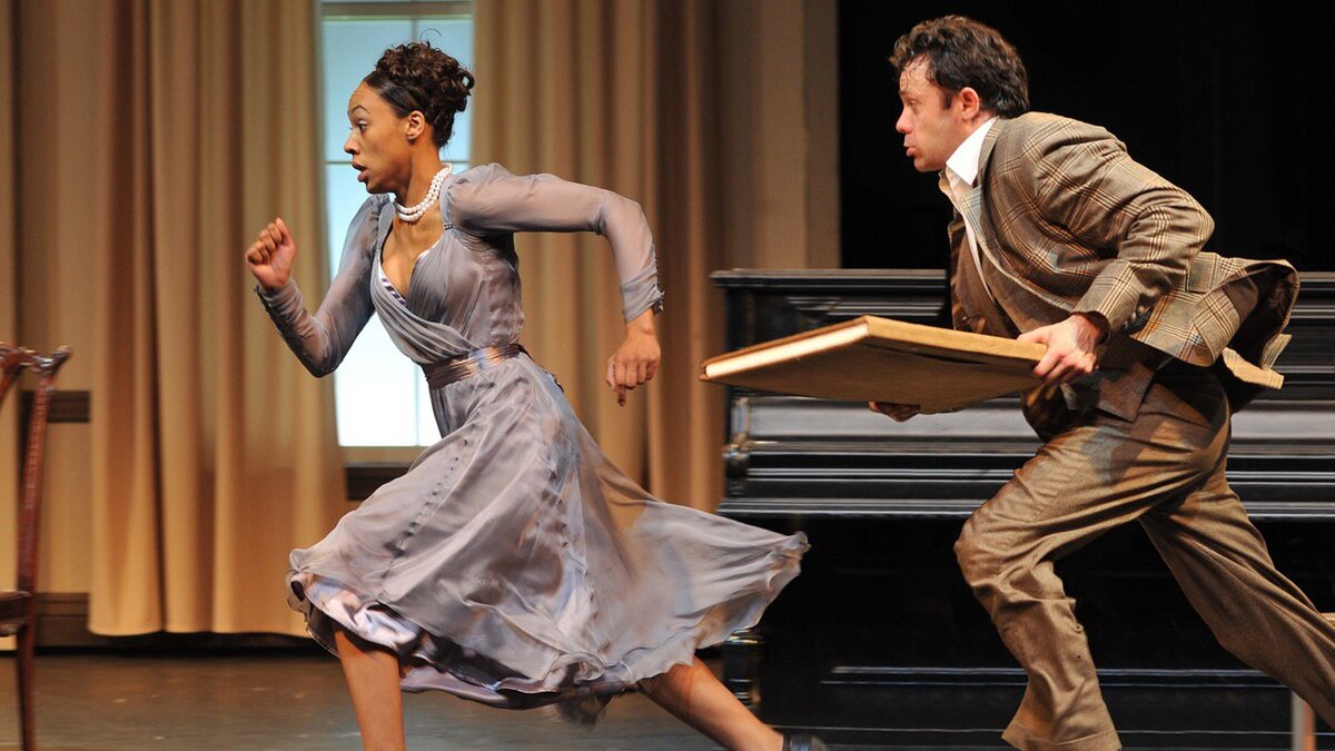 Сатирикон спектакль «Лондон Шоу». Мизансцена общения Элиз и Хигинса