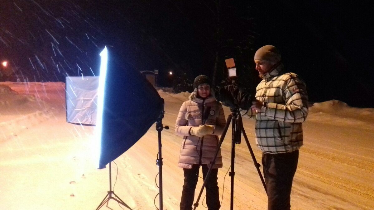 Съёмки канадского велопутешественника. Зима 2018, российская глубинка - между Питером и Москвой.