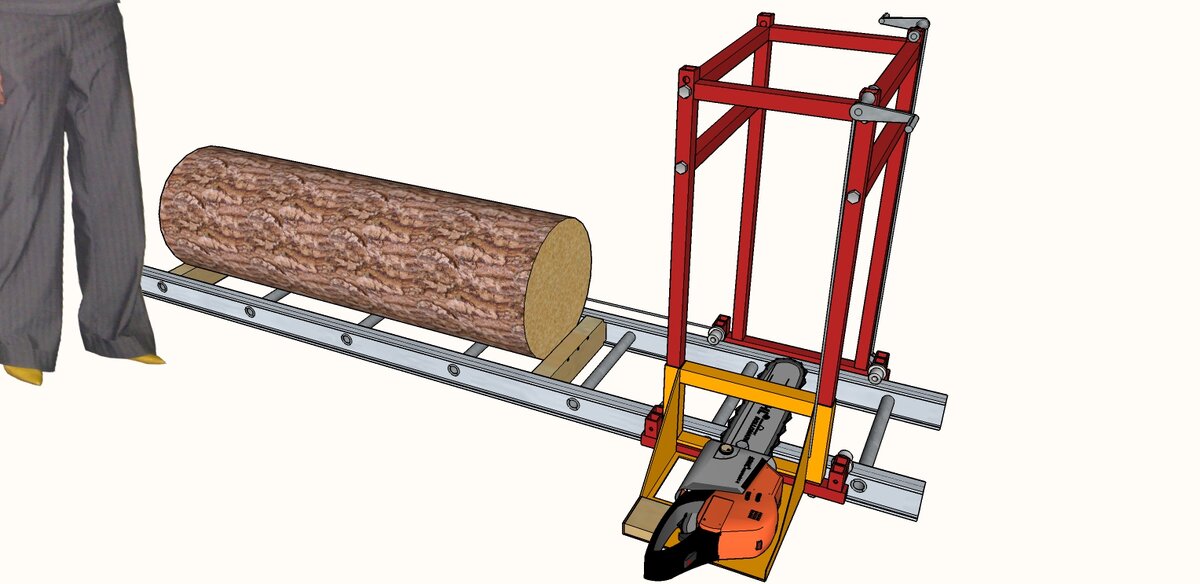 Продольный раскрой бревен