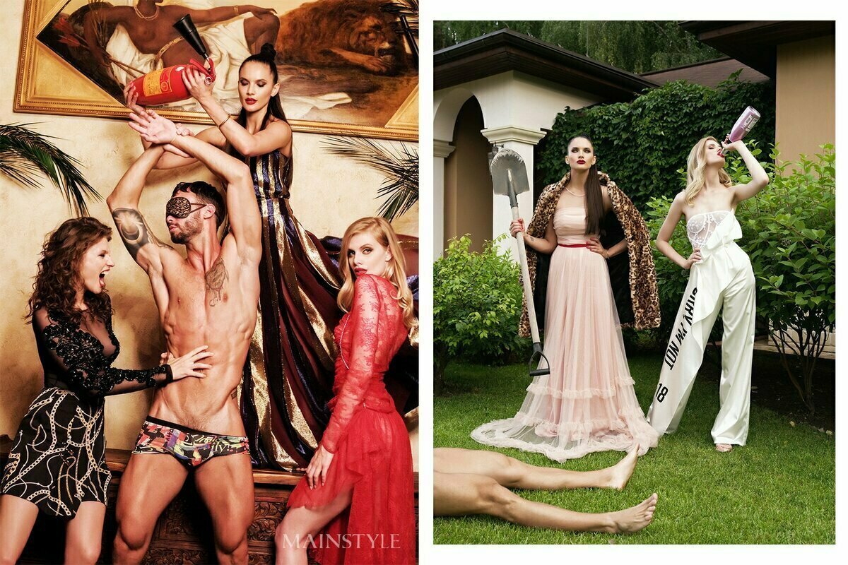 Ссылка с переходом на Yandex Zen канал "Mainstyle Мода" → Скандальная фотоссесия "Very bad girls - Очень плохие девчонки" Марата Мухонкина для MAINSTYLE 
