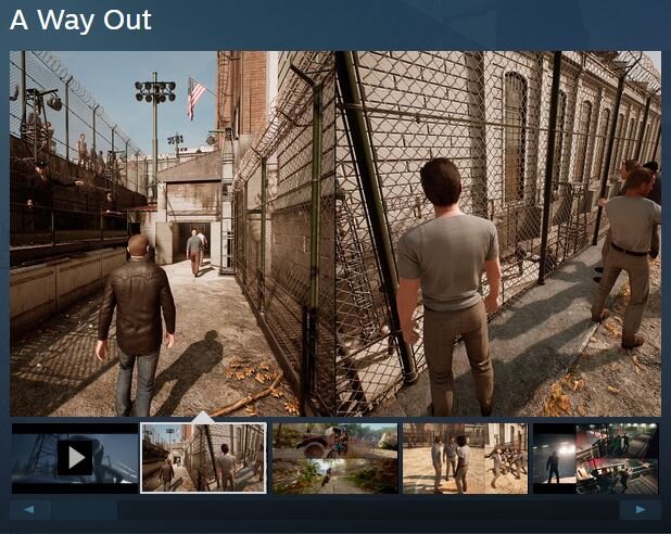 Скидка 67% на A Way Out в Steam