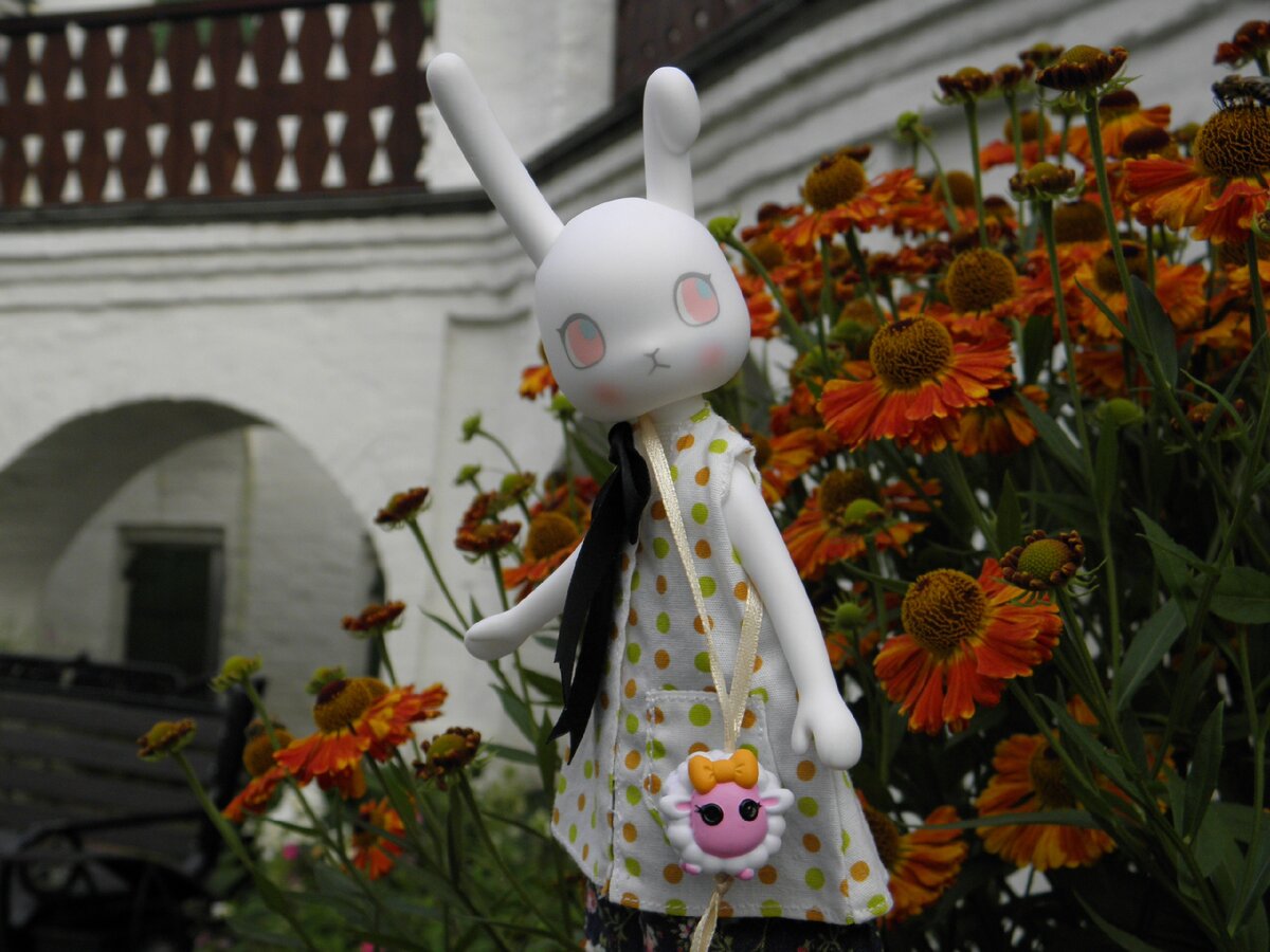 Клэр и дебют овечки в качестве сумочки.