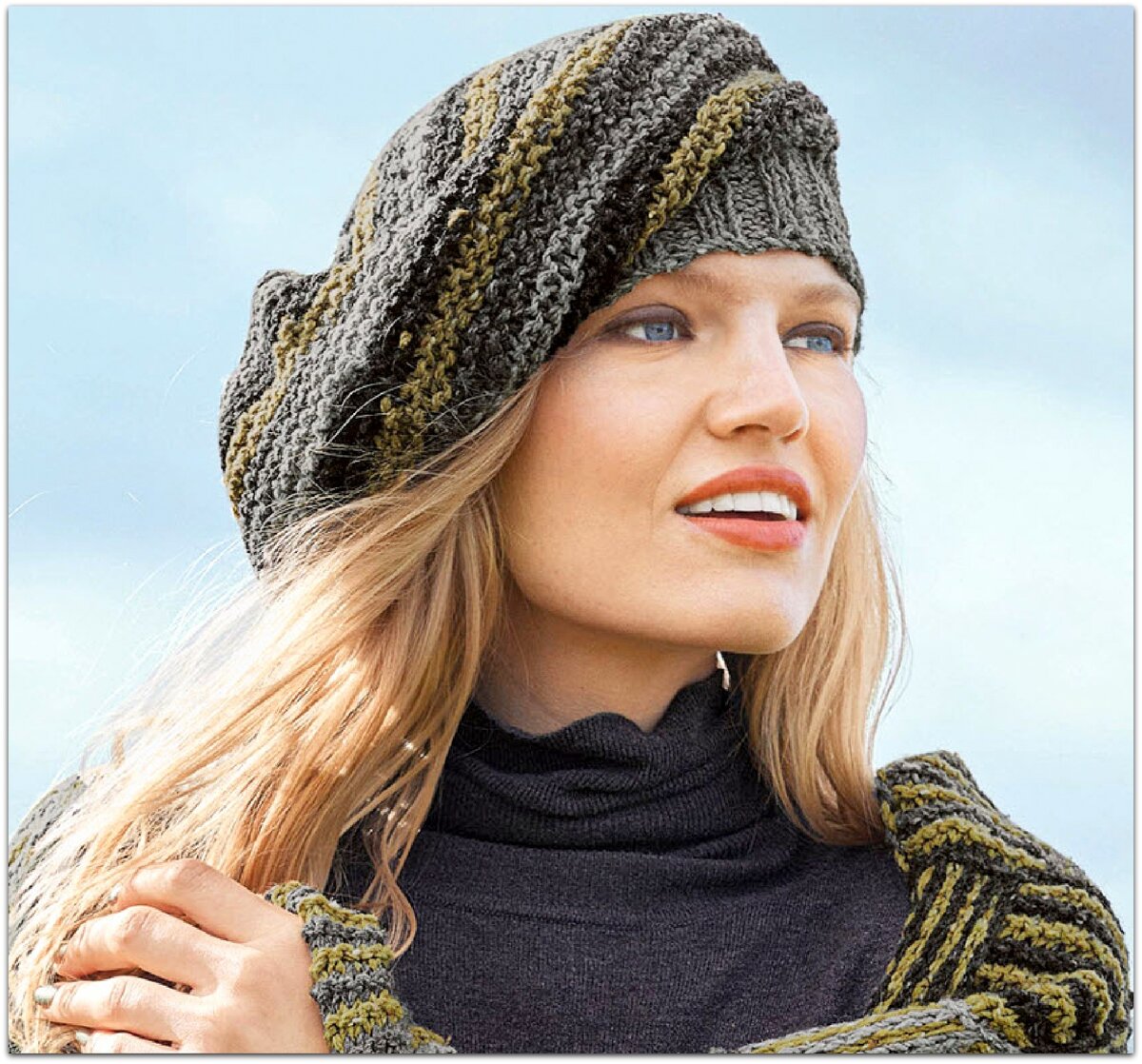 вязка берета. беретка спицами. объемные вязаные береты. вязка берета. вязка берета.