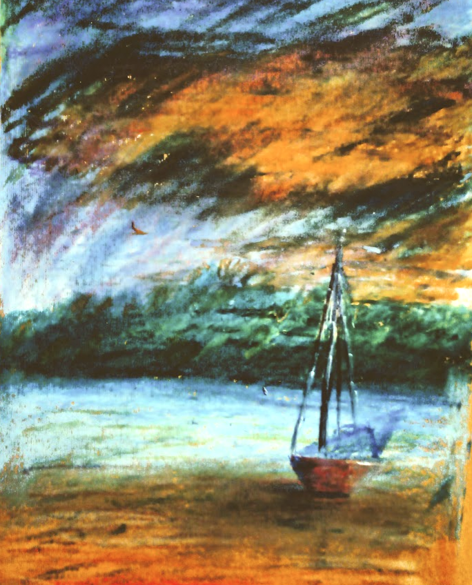 Мой первый взрослый опыт в пастели 😀 В прошлый раз рисовала в третьем классе...