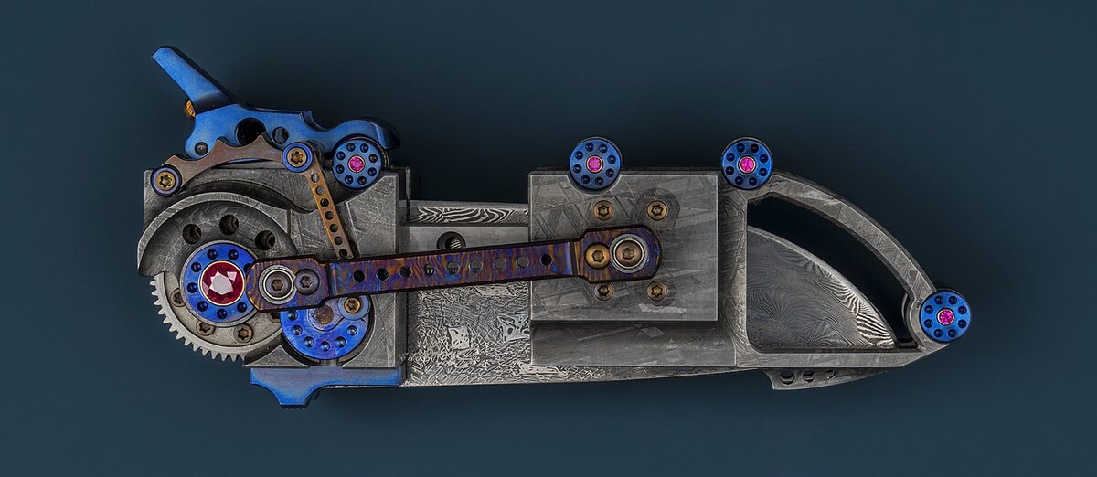 Ruby inlays and titanium colors