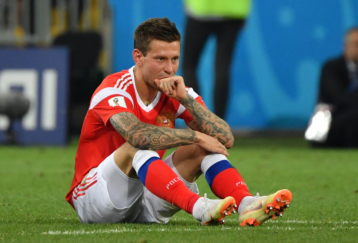 Смолов после матча Россия - Хорватия. Источник: www.sportsdaily.ru