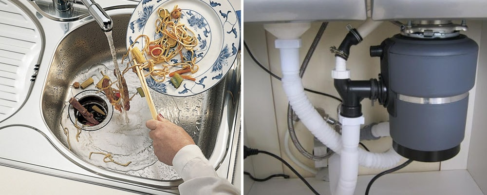 Диспоузер в работе