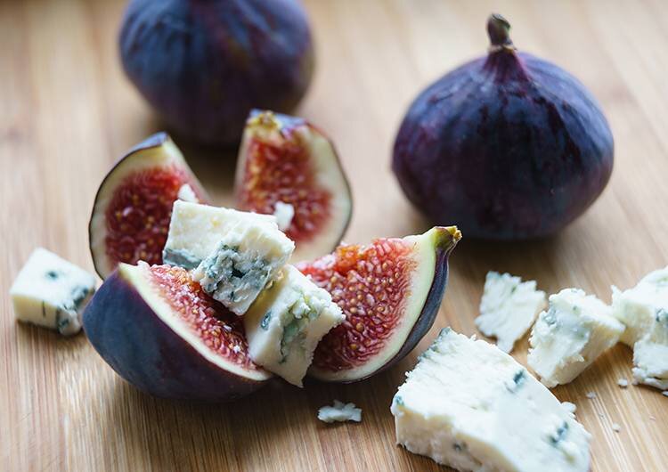 Each slice. Fig and Blue Cheese.