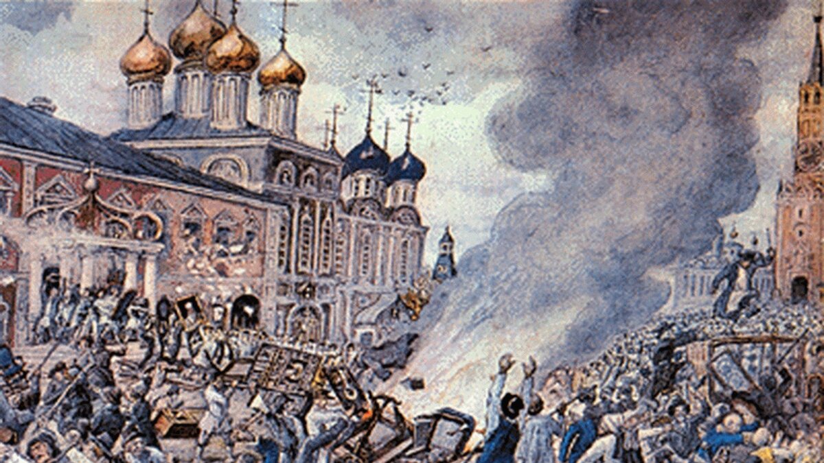 Чумной бунт в Москве. Толпа разгромила монастырь и убила патриарха 