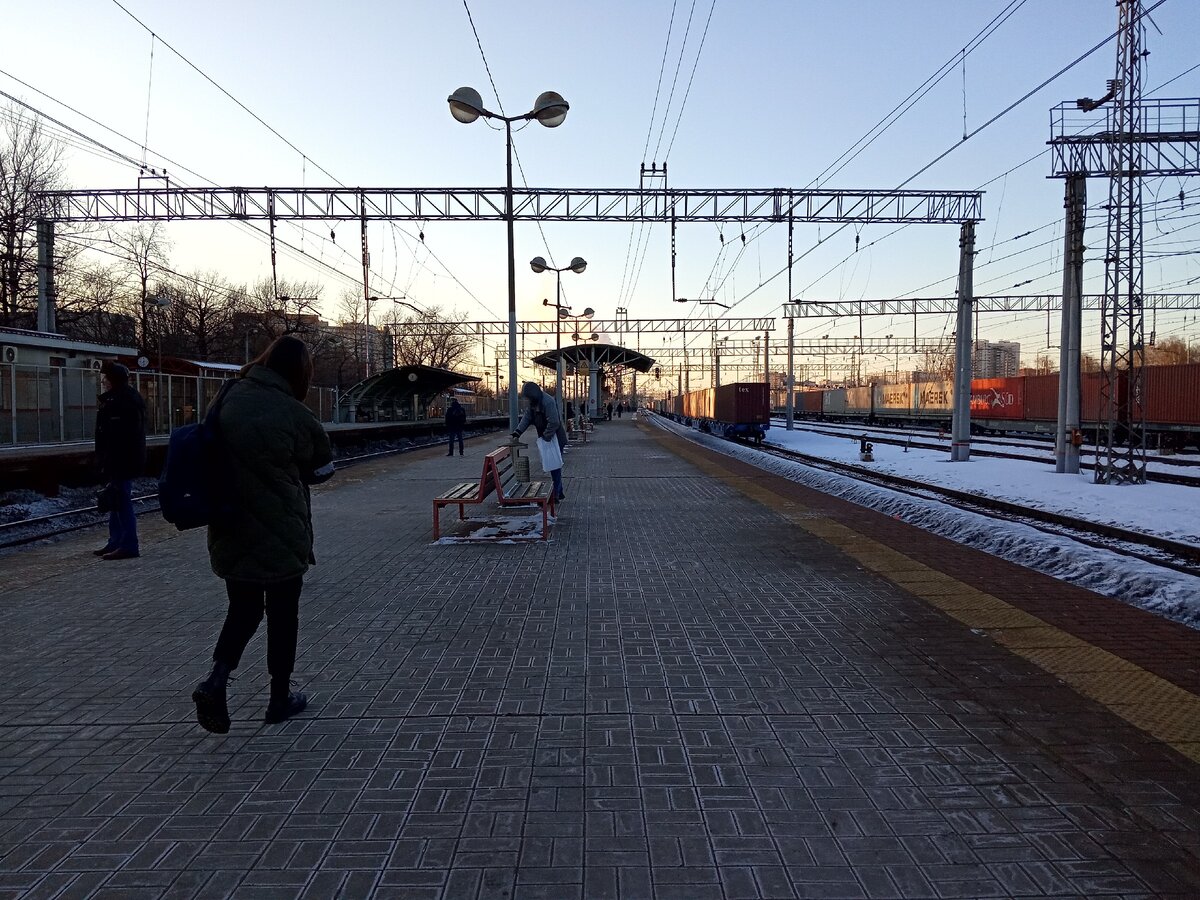 Уходим на закат. Вид в сторону Казанского вокзала.