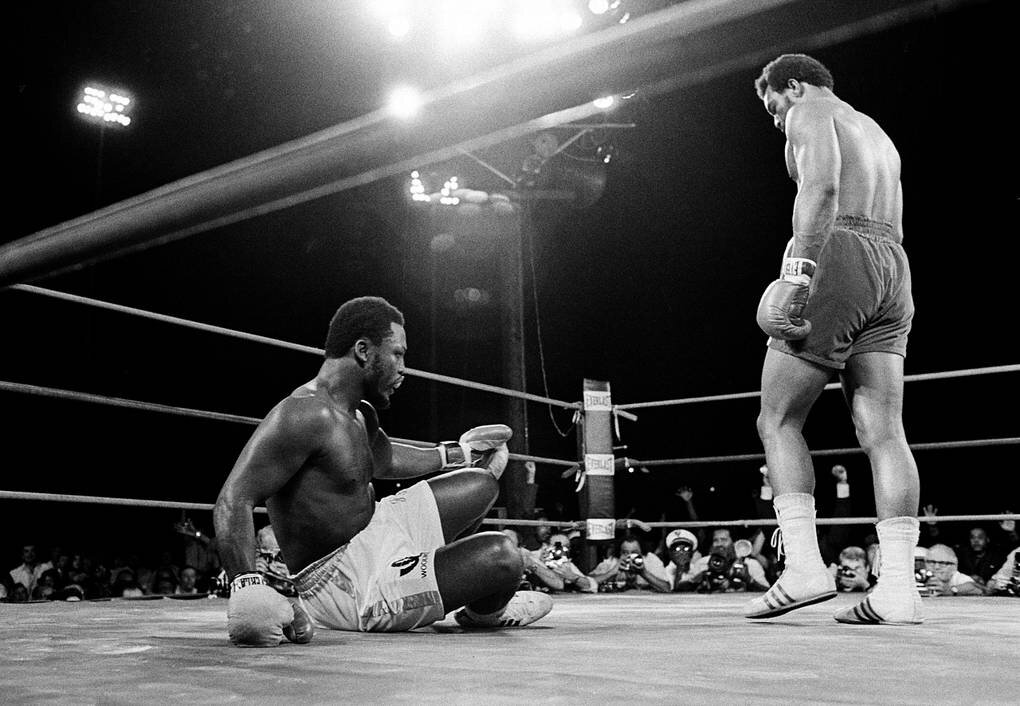 чтобы одолеть Фрейзера (который побил Мухаммеда Али по итогам трех поединков) Джорджу Форману понадобилось всего 2 раунда
