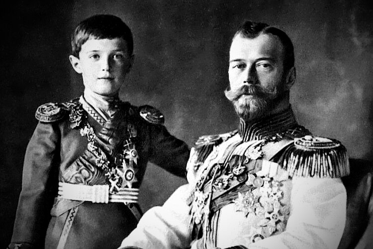 Николай Второй с принцем Алекеем